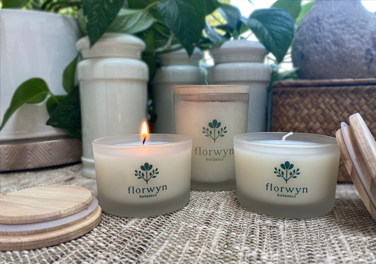 florwyn soy wax with essential oil non-toxic candles