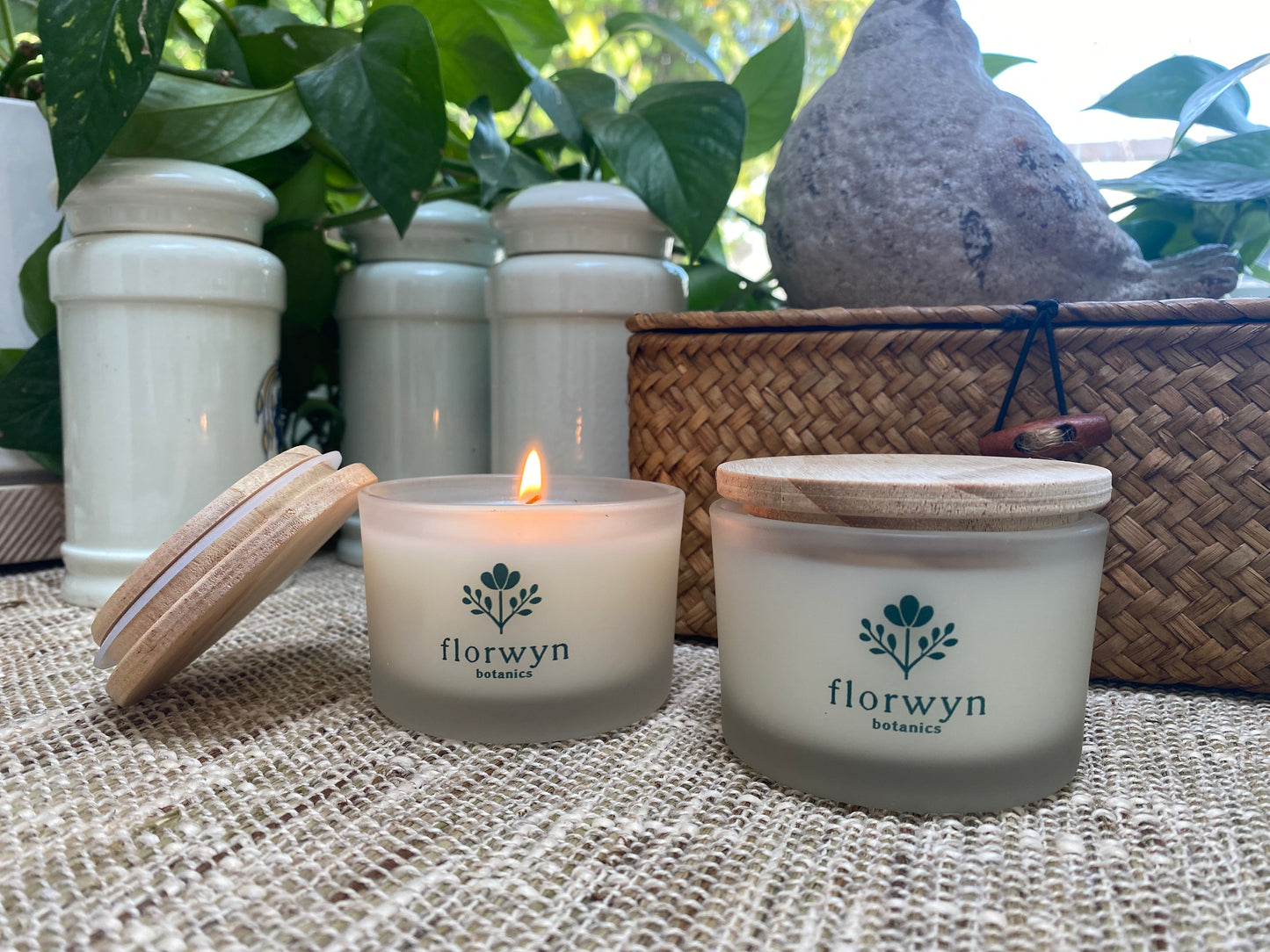 florwyn soy wax with essential oil non-toxic candles
