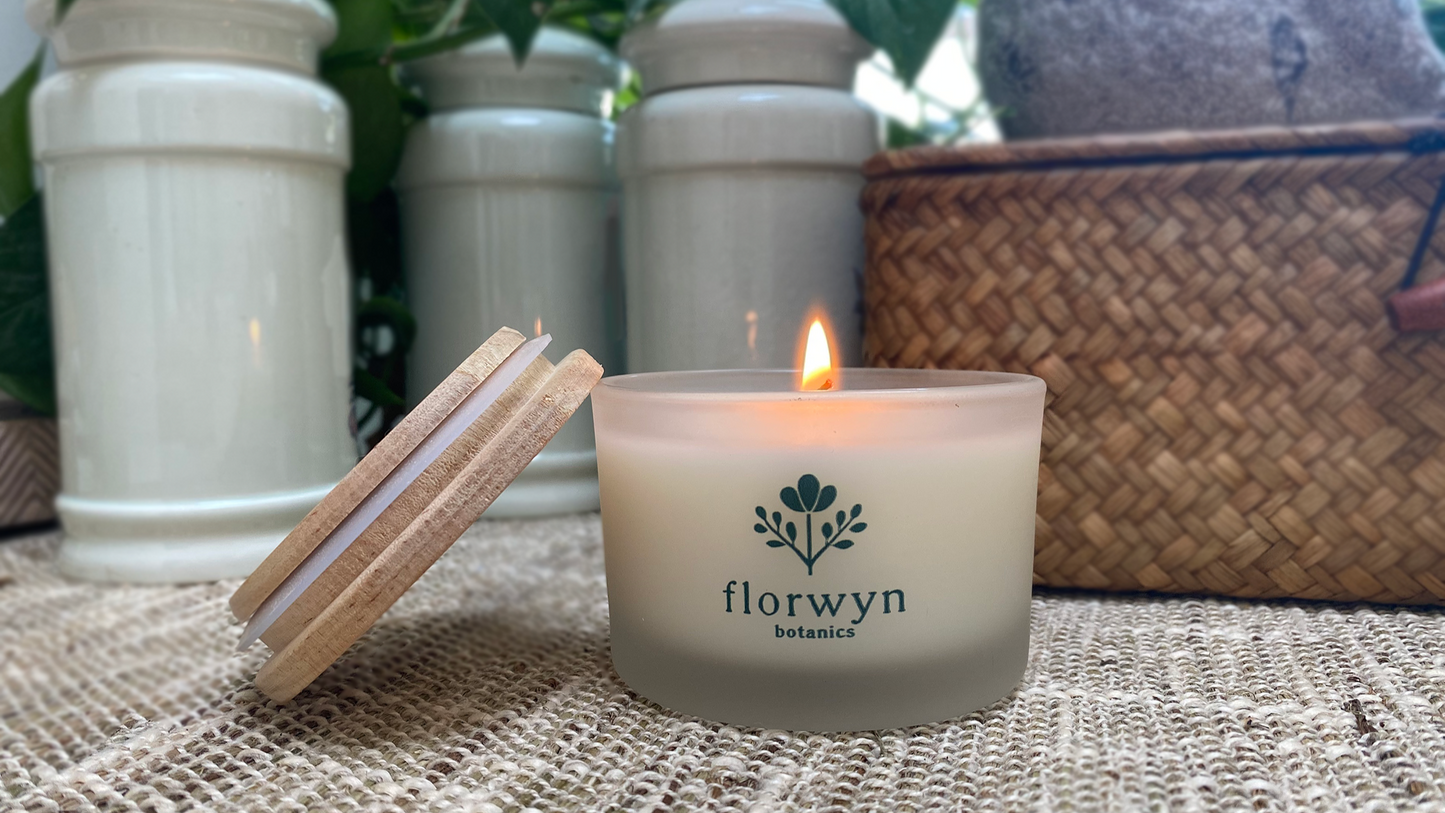 florwyn soy wax with essential oil non-toxic candles