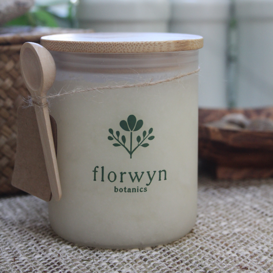florwyn hydrating scrubs w/ hyaluronic acid serum and vitamin e - Fine Grain